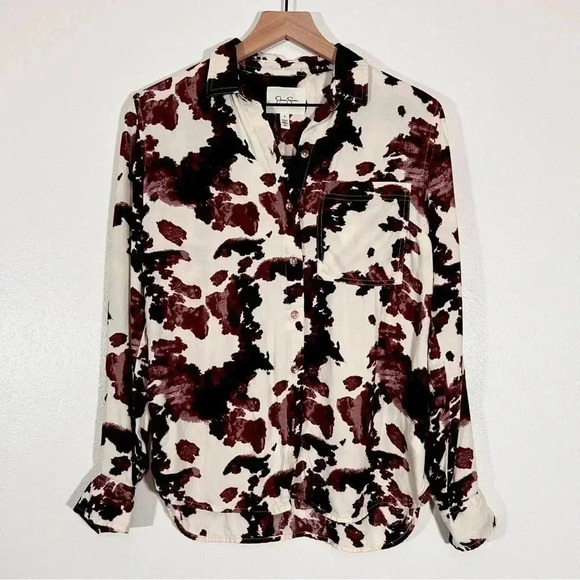Jessica Simpson Cow Hide Long Sleeves - Picture 1 of 4
